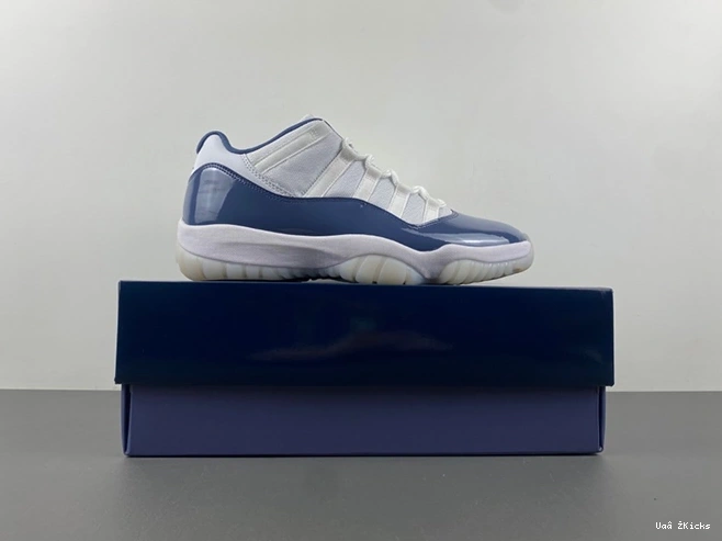 9141 Retro Blue 689  Low 11 (2024) Diffused Jordan FV5104- Minimalist 0807
